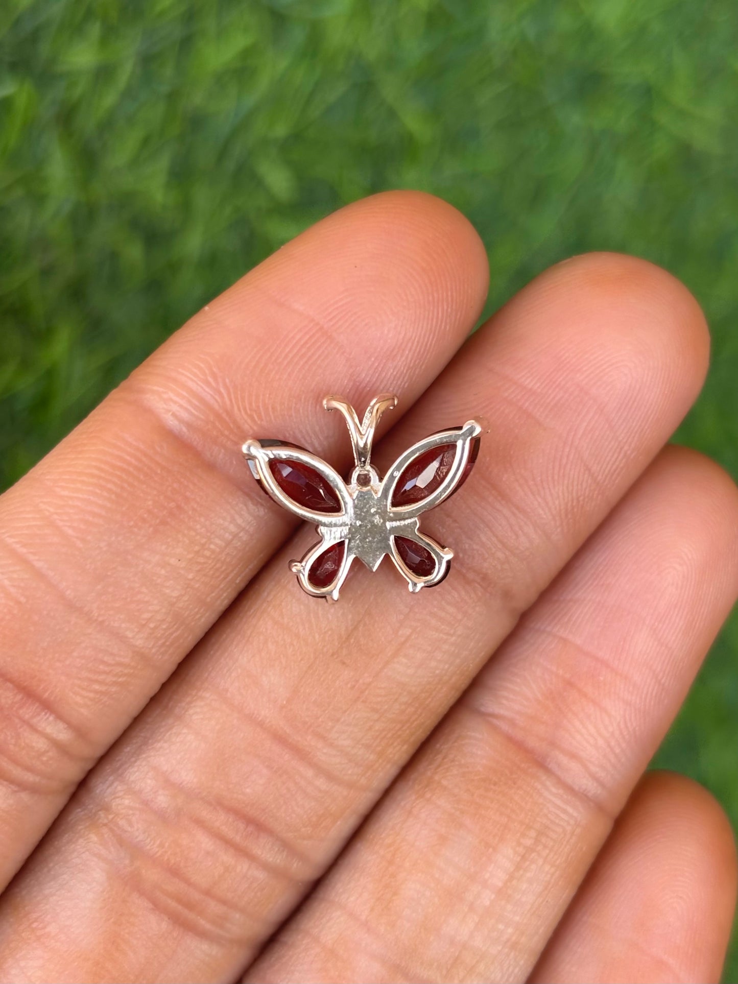 Garnet Necklace in 92.5 Sterling Silver