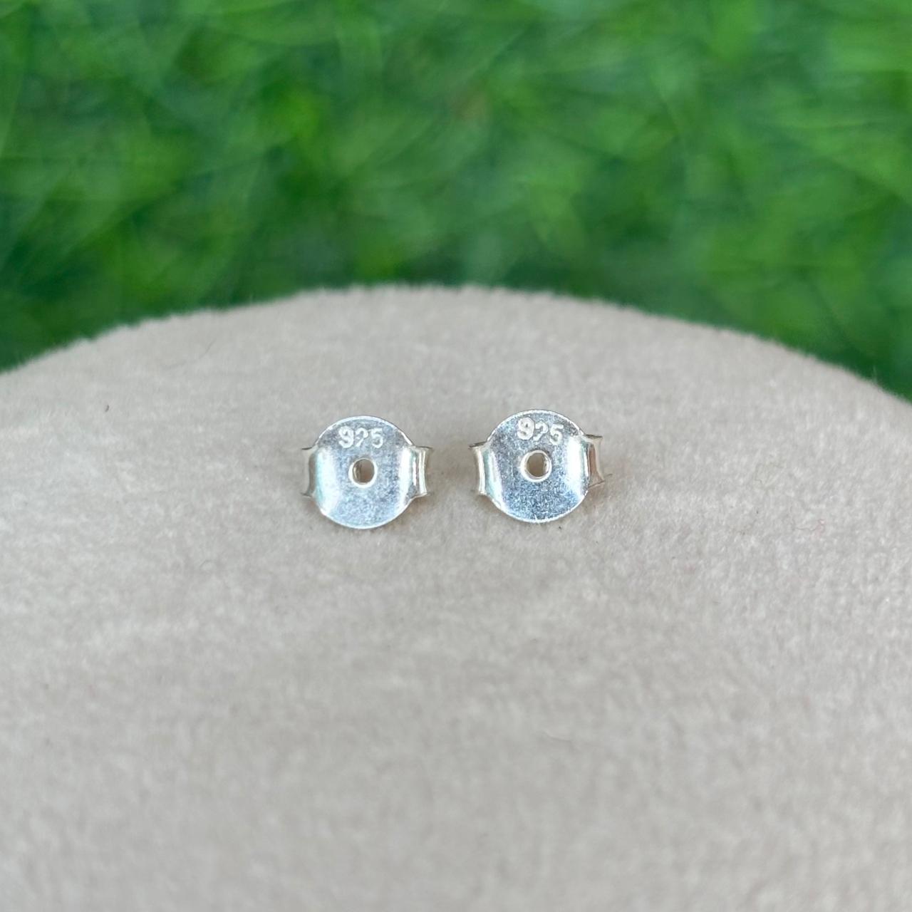 Blue Topaz Rectangle Stud Earrings