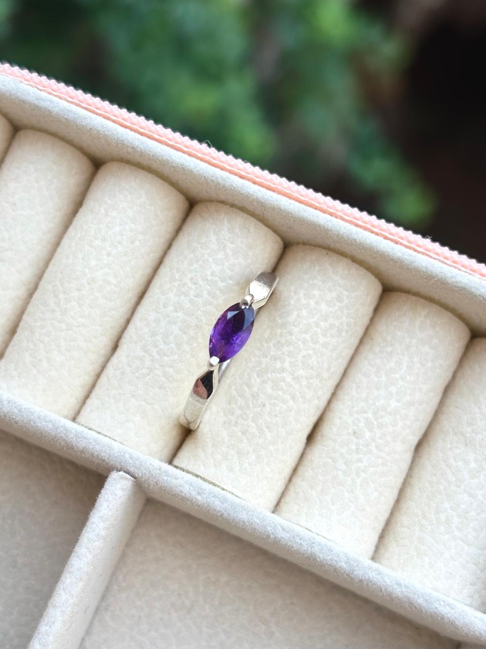 Amethyst Marquise Ring
