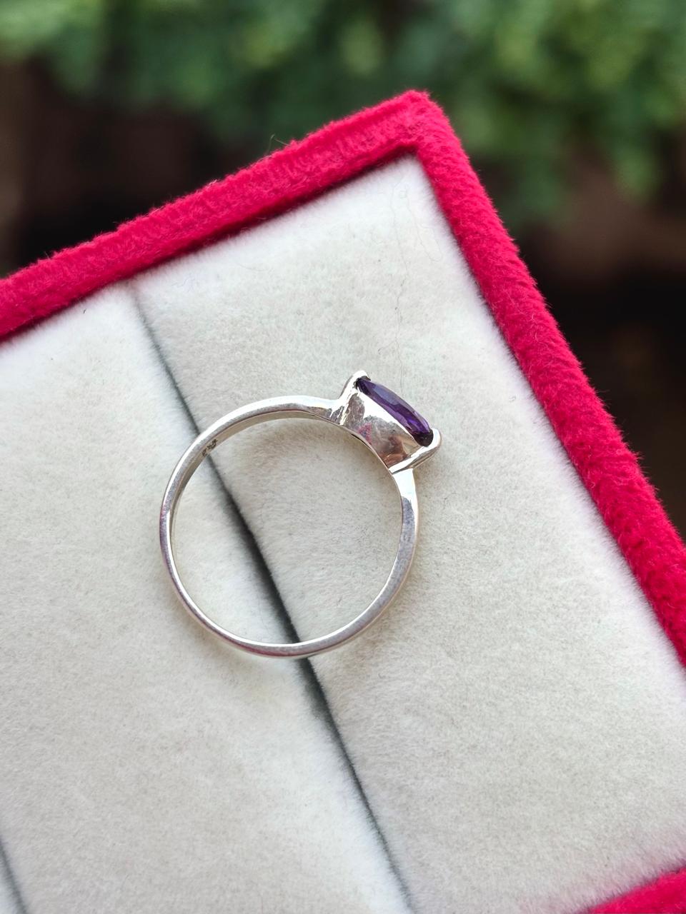 Amethyst Marquise Ring