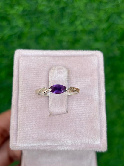 Amethyst Marquise Ring