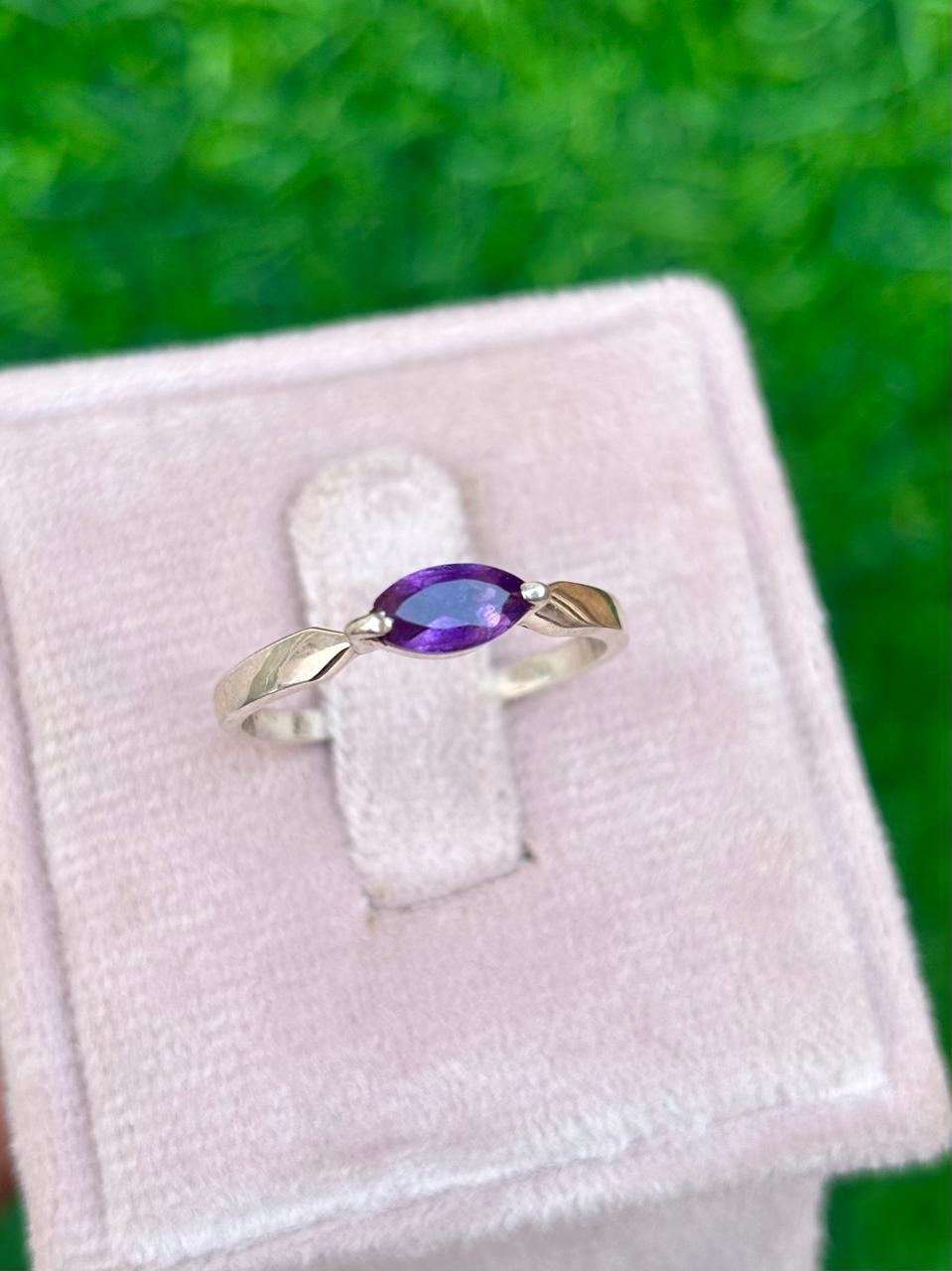 Amethyst Marquise Ring