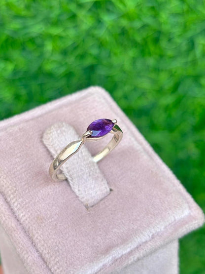Amethyst Marquise Ring
