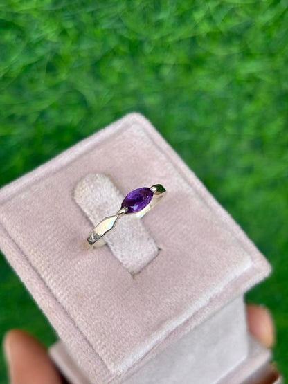 Amethyst Marquise Ring