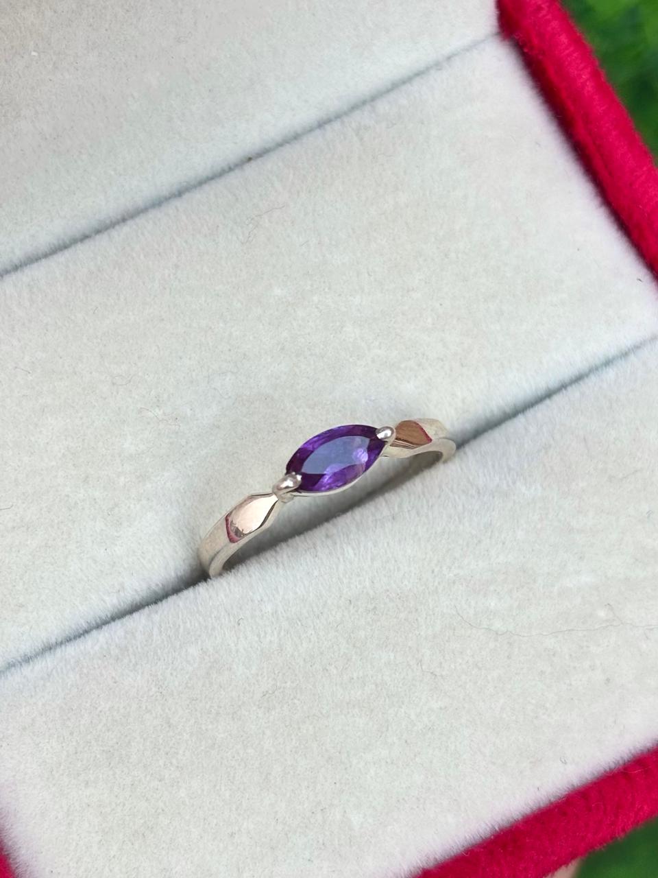 Amethyst Marquise Ring
