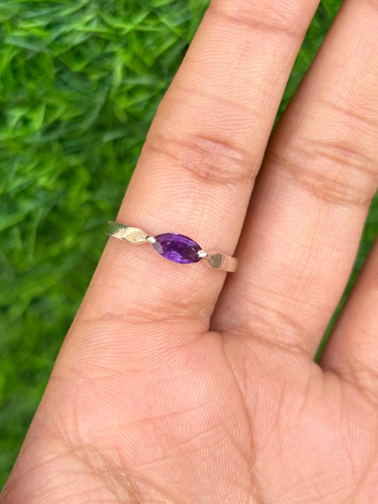 Amethyst Marquise Ring