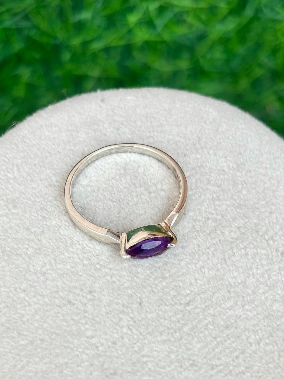 Amethyst Marquise Ring